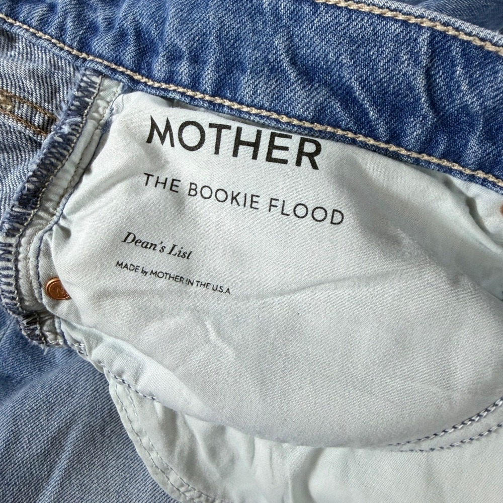 Mother Superior Bookie Flood Deans List Sz 34 Wide Leg Jeans High Rise Plus - Picture 11 of 13